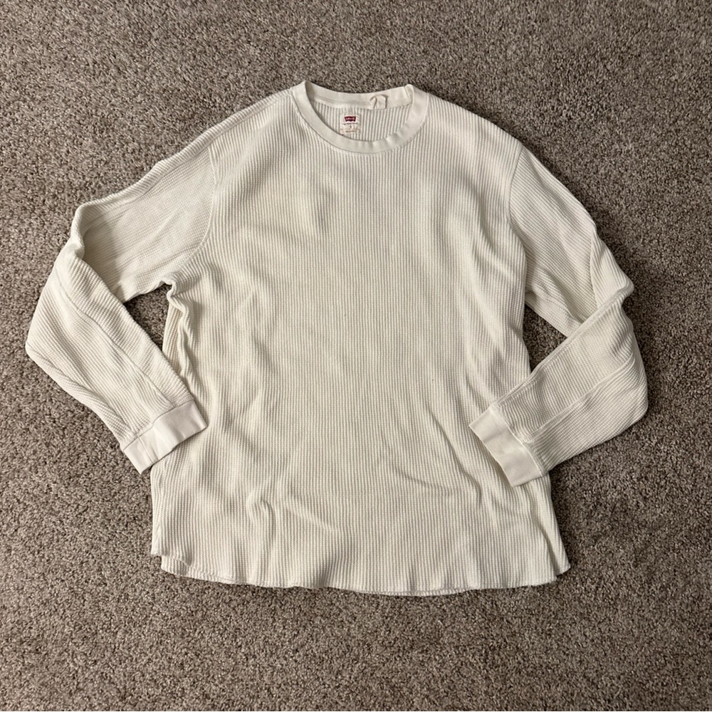 Levi's White Long Sleeve Tee